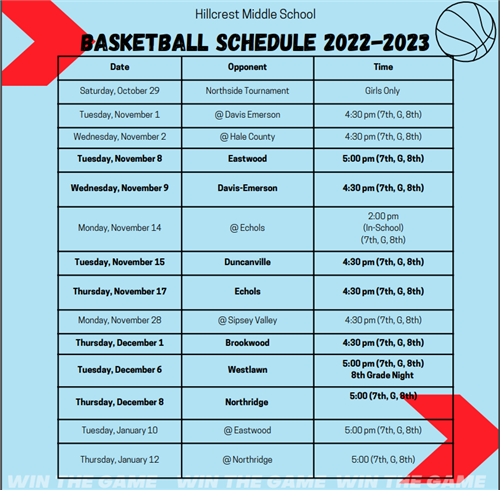 Schedule